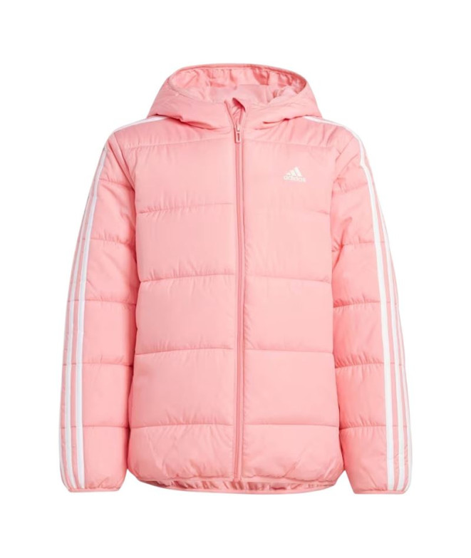Cazadora adidas Essentials 3 Bandas Padded Infantil Rosa