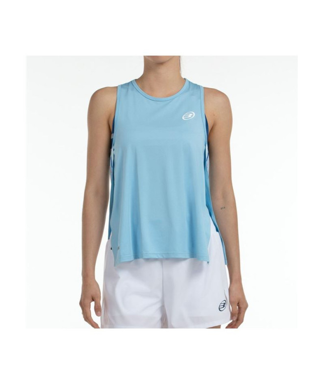 Camiseta de Padel Bullpadel Duranta Mulher Azul Claro