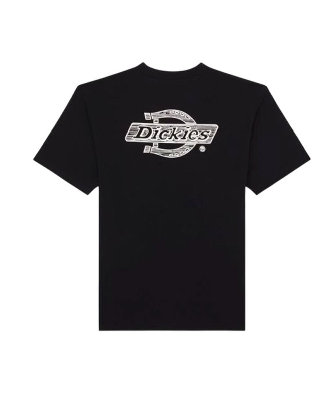 Camiseta Dickies Logótipo em madeira Preto Homem