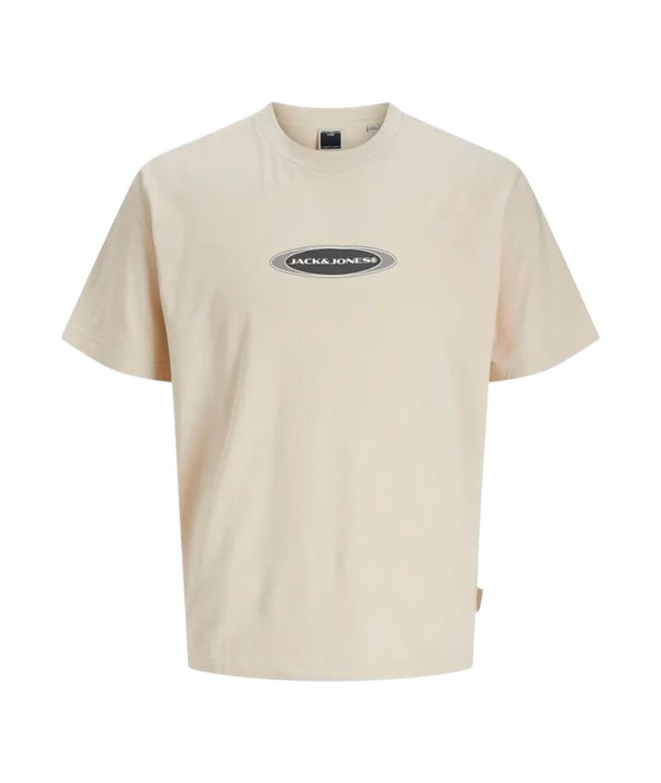 Camiseta Homem Jack and Jones Jcopacer Branding Print Moonbeam