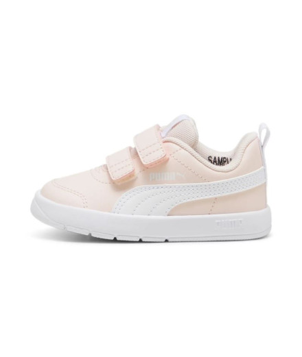 Chaussures Puma Courtflex V3 V Enfant Rose Blanc