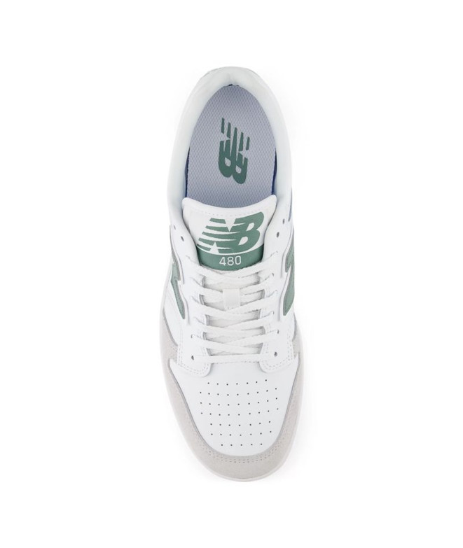 Chaussures New Balance 480 blanc/vert