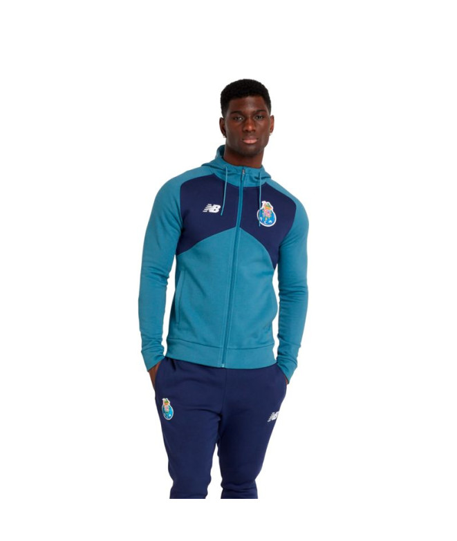 Sudadera de Fútbol New Balance FC Porto Zip Hoodie Hombre