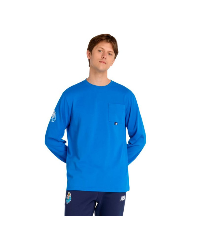 Camiseta de Fútbol New Balance FC Porto LS Travel Top Hombre