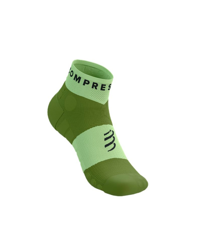 Chaussettes Running Trail Unisexe de Compressport Ultra Low Shadow Lime/Woodbine