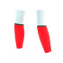 Manguitos de Running Compressport Armforce Ultralight Blanco/Rojo