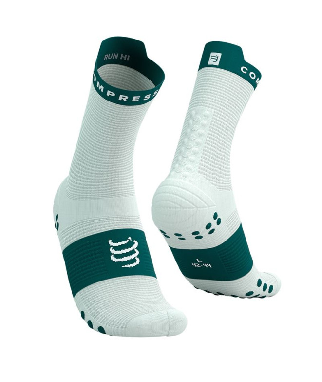 Chaussettes Running Unisexe de Compressport Pro Racing V4.0 Run High Sugar/Storm