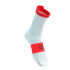 Calcetines de Running Compressport Pro Racing V4.0 Run High White/Fluo Red