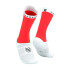 Meias Running de Compressport Pro Racing V4.0 Bicicleta Fluo Vermelho/Branco