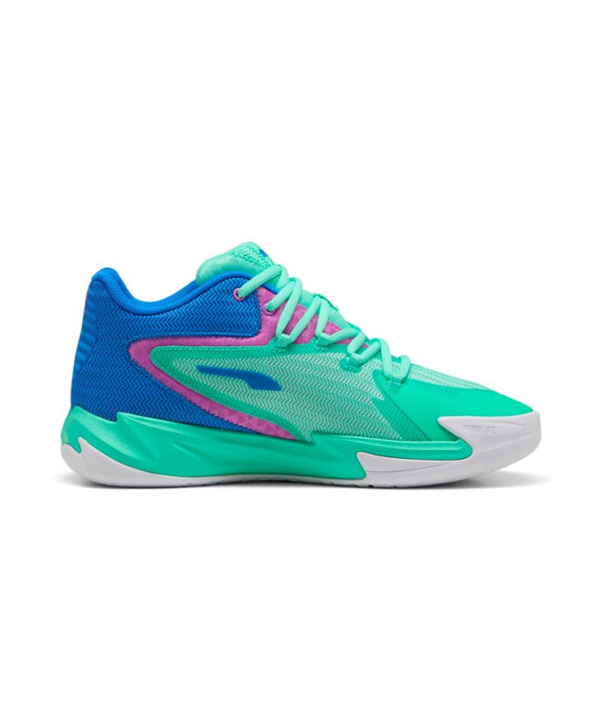 Zapatillas de Baloncesto Puma Dagger,Green Glimmerre Magenta, Hombre