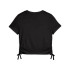 Camiseta Mulher Puma Essentials Metallic Knotted Preto