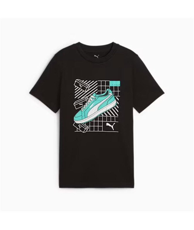 Camiseta Puma Graphics IV B Niño Negro