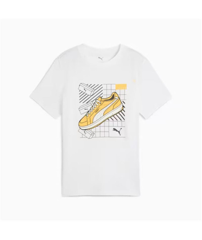 Camiseta Menino Puma Graphics IV B Branco