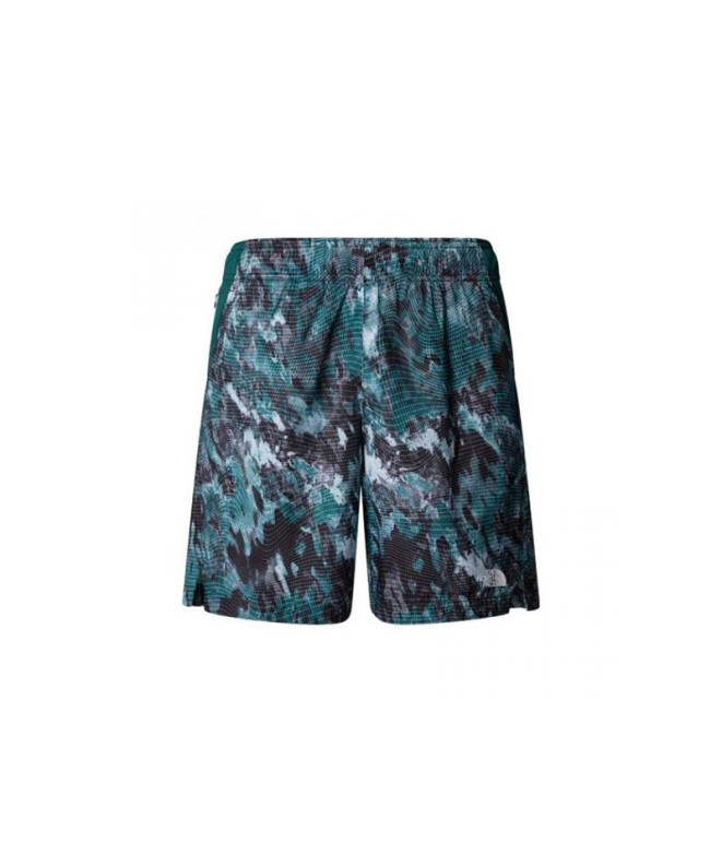 Pantalón de Montaña The north Face 24/7 7In Aop Hombre verde