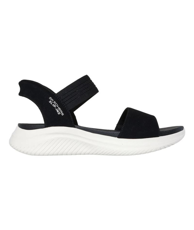 Sandalias Skechers Ultra Flex 3,0 - Sum Mujer Negro Mitobuck/Gore