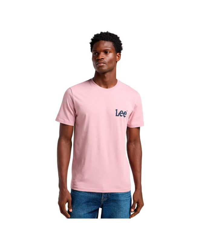 Camiseta Lee Medium Wobbly Lee Hombre Soft Mauve