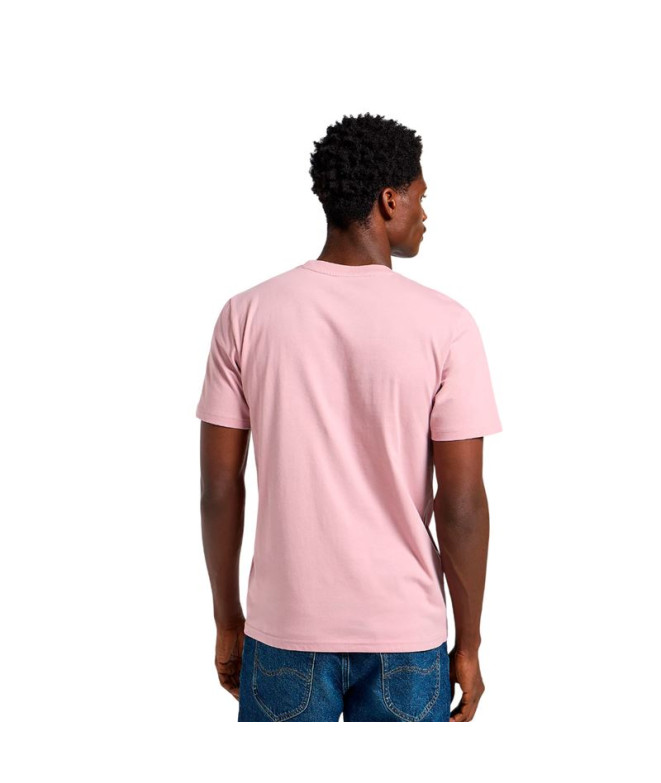 Camiseta Lee Medium Wobbly Lee Hombre Soft Mauve