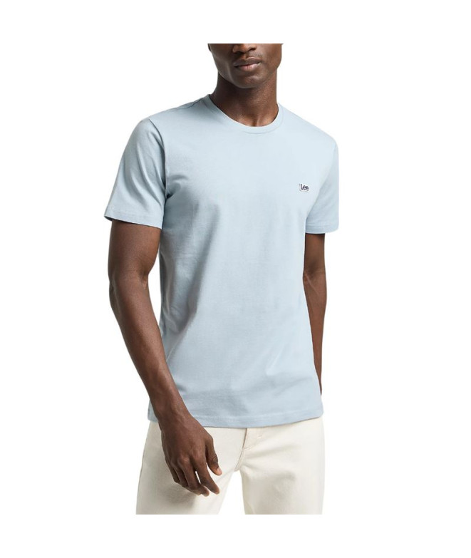 Camiseta Lee Ss Patch Logo Tee Hombre Concrete Gray