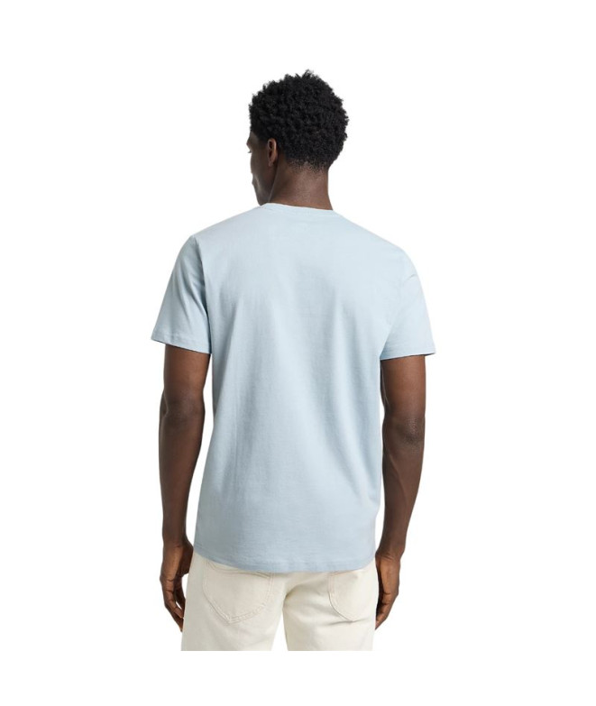 Camiseta Homem Lee Ss Patch Logo Tee Concrete Gray