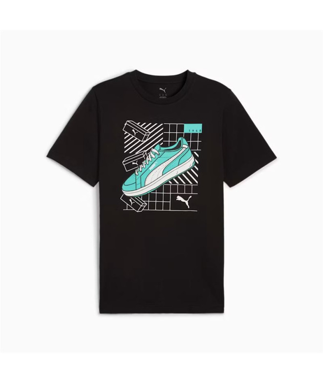 Camiseta Homem Puma Graphics Sneaker Preto