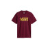 Camiseta Vans Homem Vinho Clássico/Ouro