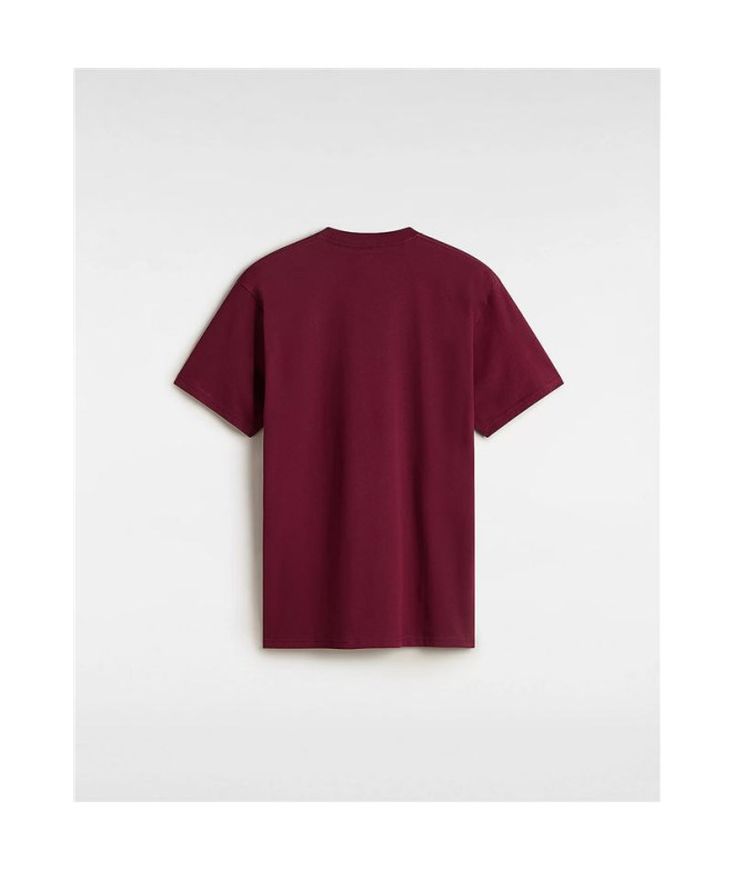 Camiseta Vans Classic Hombre Vino/Oro