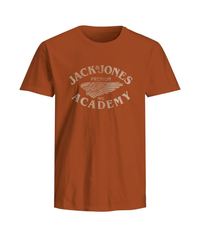 Camiseta Jack and Jones Jprblufreddy Ss Hombre Bombay Brown