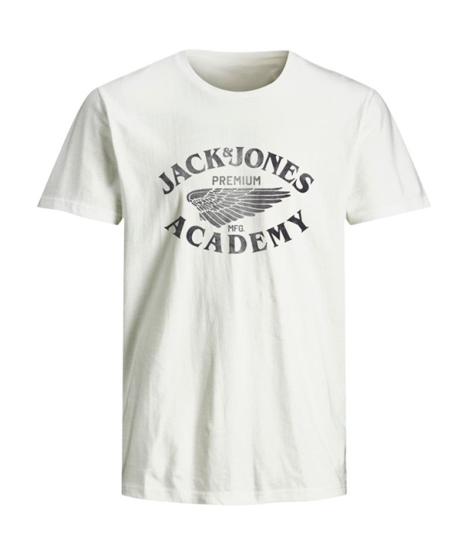 Camiseta Homem Jack and Jones Jprblufreddy Ss Branco