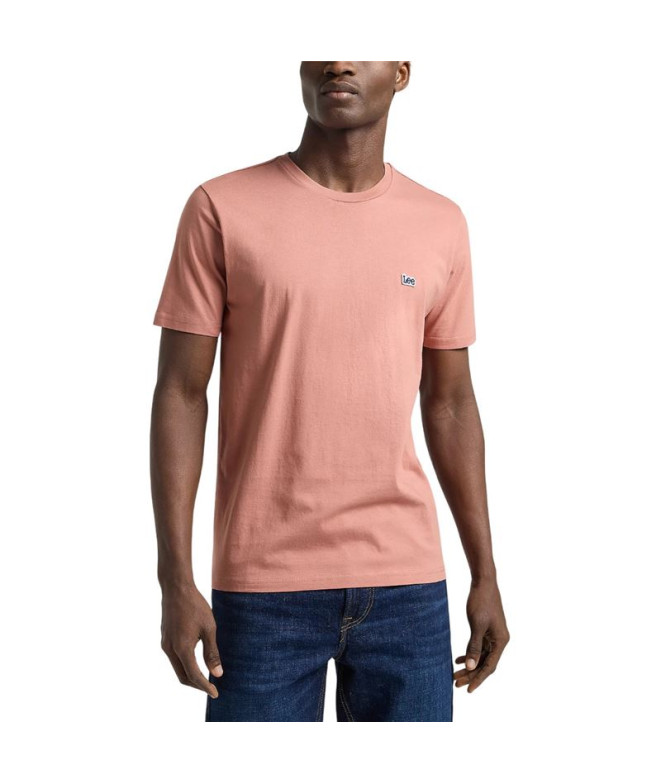 Camiseta Lee Ss Patch Logo Tee Hombre Sepia