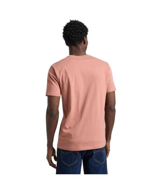 Camiseta Homem T-shirt Lee Ss Patch Logo Sepia