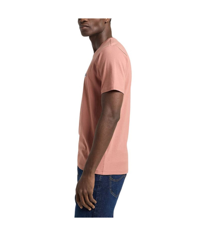 Camiseta Homem T-shirt Lee Ss Patch Logo Sepia