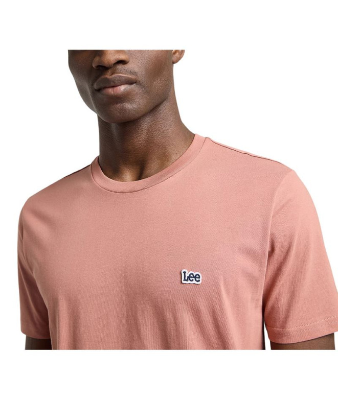 T-shirt Homme Lee Ss Patch Logo Tee Sepia