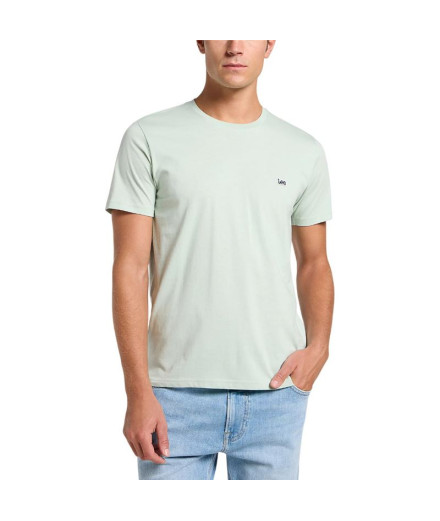 Camiseta Lee Ss Patch Logo Tee Hombre Soft Sage