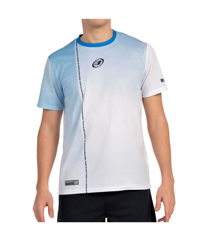 Camiseta de Padel Bullpadel Baten Hombre Blanco