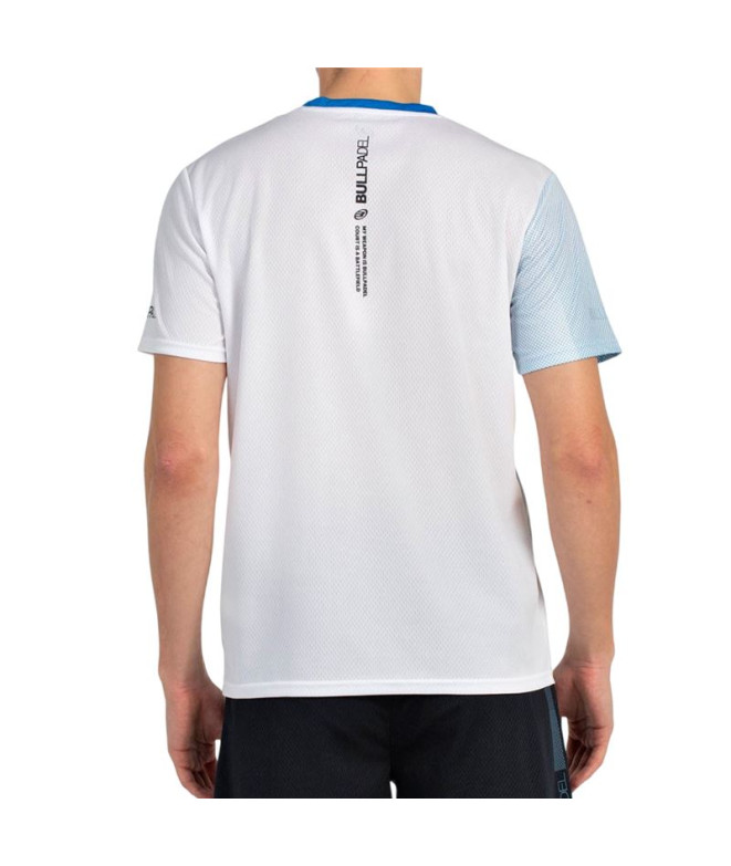 Camiseta de Padel Bullpadel Baten Homem Branco