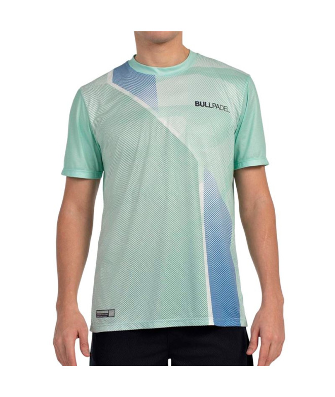 Camiseta Homem bolsa Padel Bullpadel Brumo Verde-maçã