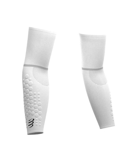 Manguitos de Running Compressport ArmForce Ultralight Blanco