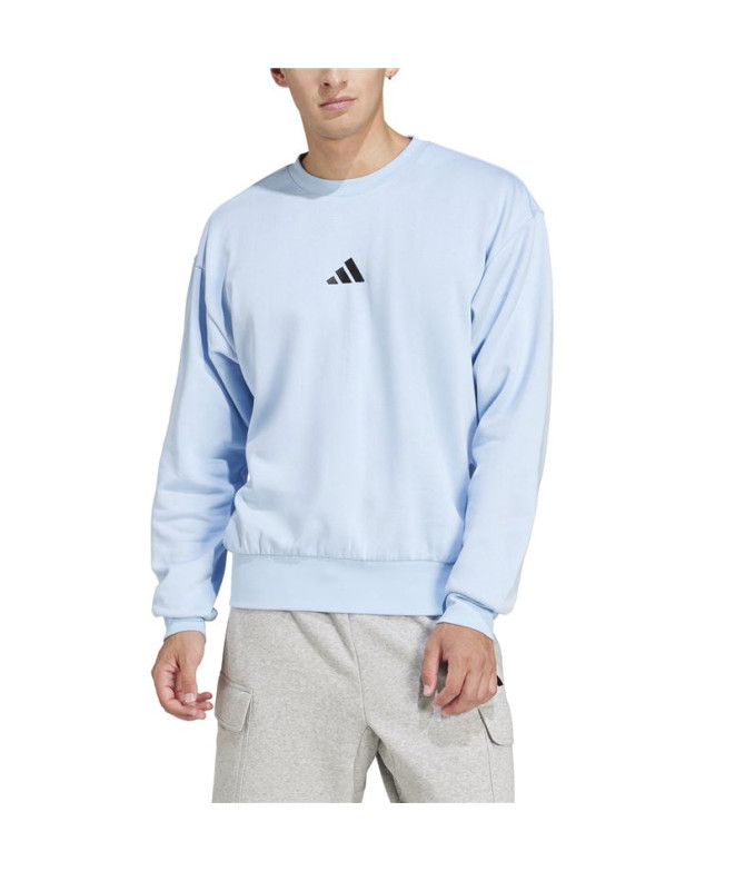 Sweat adidas Homme Feelcozy Swt Bleu/Noir