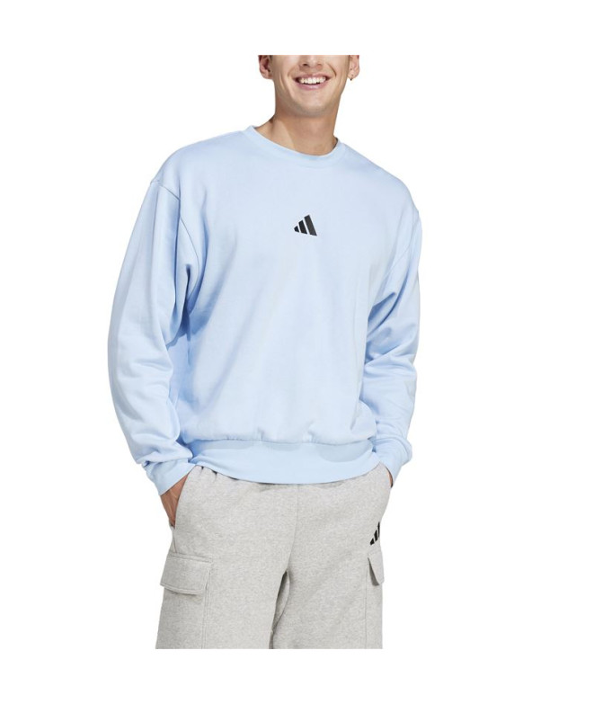 Sweat adidas Homme Feelcozy Swt Bleu/Noir