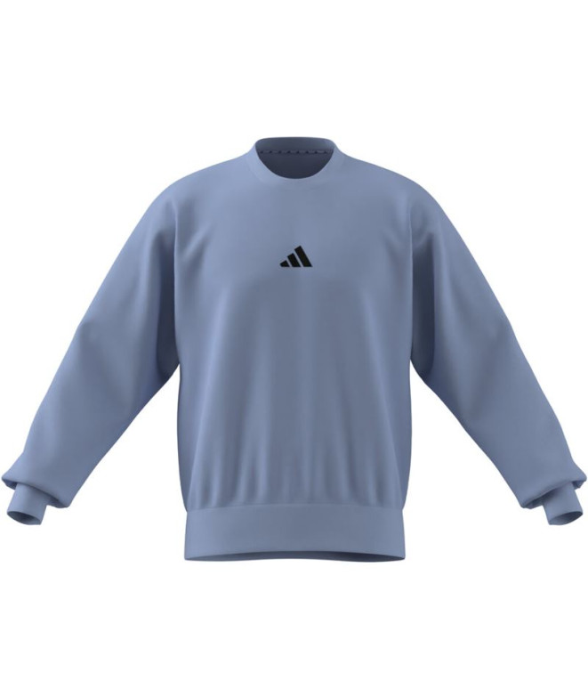 Sweat adidas Homme Feelcozy Swt Bleu/Noir