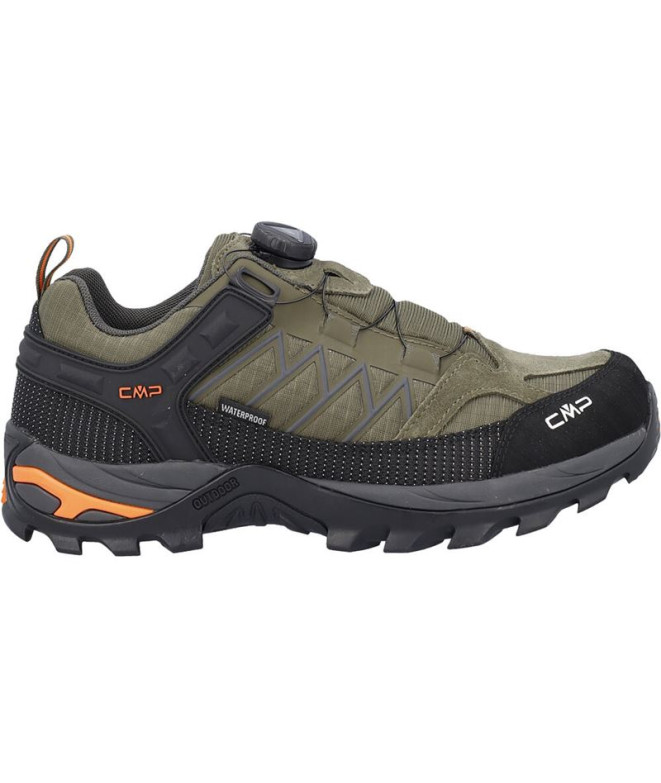 Chaussures Trekking CMP Trekking Homme de Rigel Low Fitgo Shoes Wp Olive-Flame