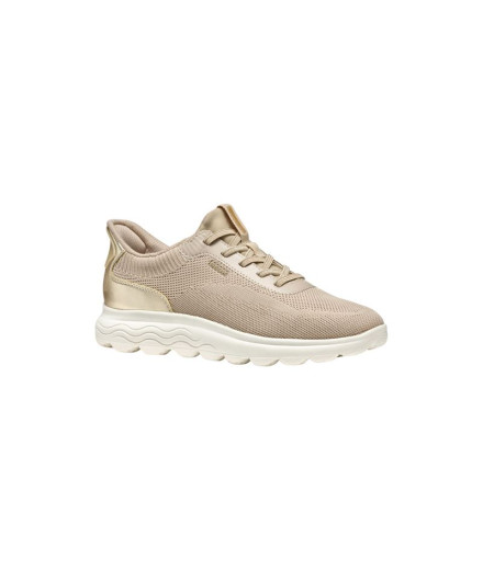 Chaussures Geox Spherica Plus Femme Lt Taupe/Oro