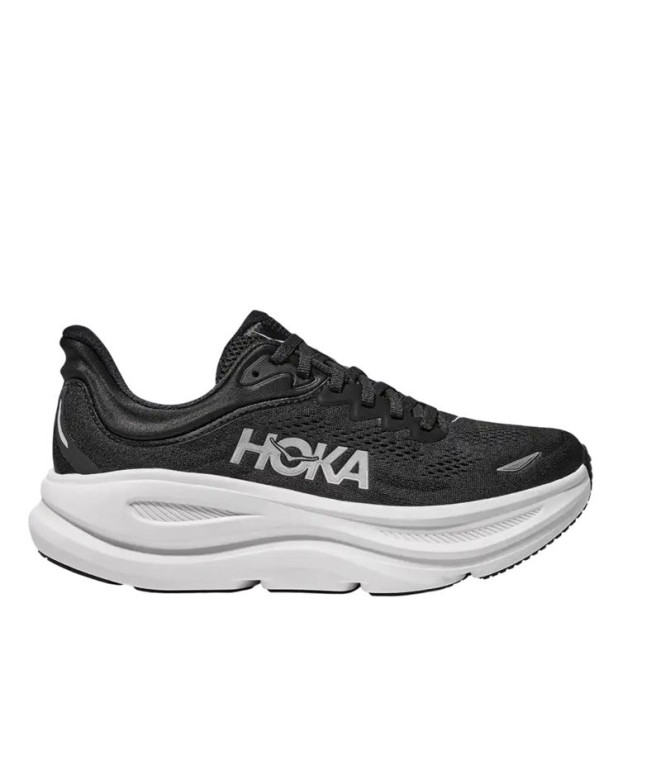 Zapatillas de Running Hoka Bondi 9 Hombre Negro/Blanco