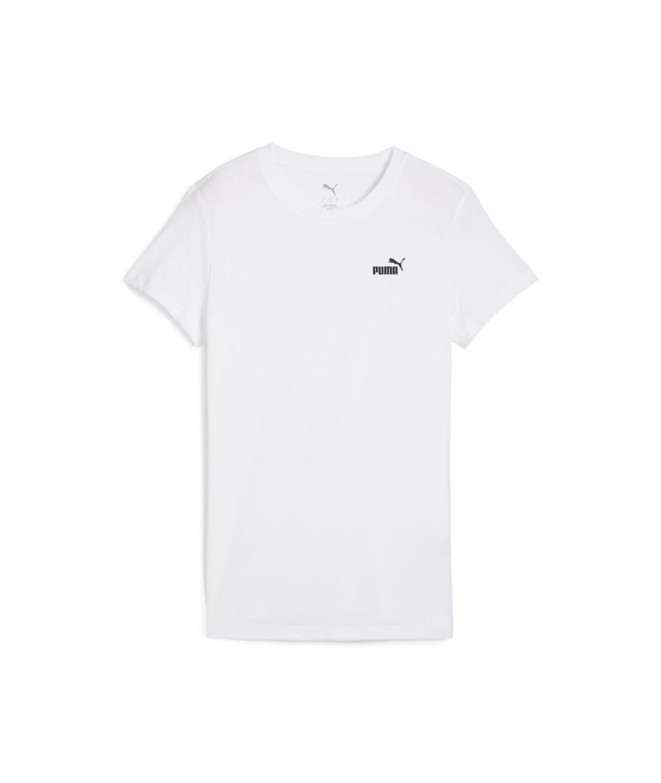 T-shirt Femme Puma Essentials Small No. 1 Logo White