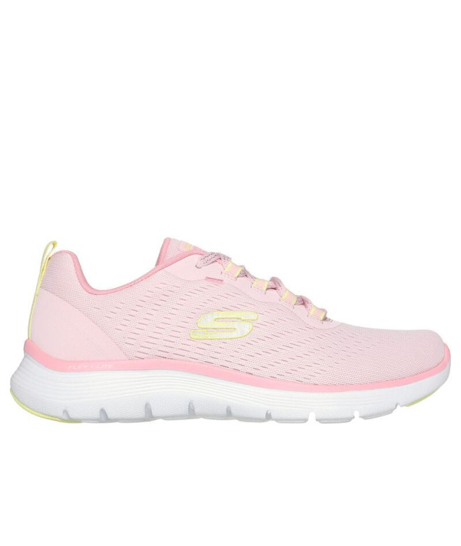 Zapatillas Skechers Flex Appeal 5,0 Mujer Rosa/Amarillo