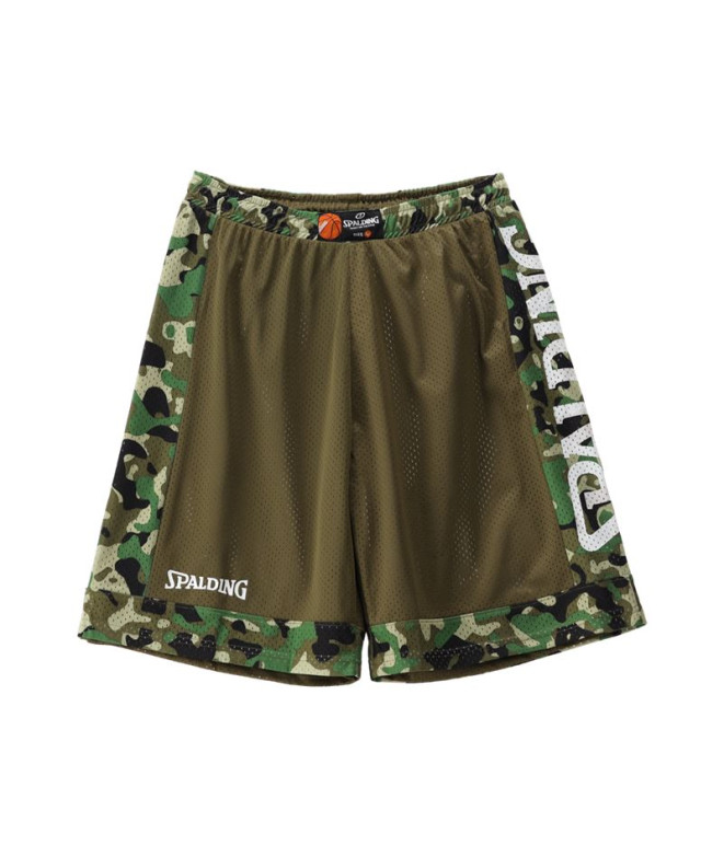 Basquetebol Spalding Homem Pamtalons de Pamtaloness Reversível Camuflado/Cáqui