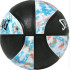 Bola Basquetebol Spalding de Tie Dye Sz5 Borracha Preto/Azul