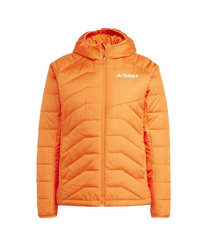 Chaqueta de Montaña adidas Terrex Multi Synthetic Insulated Hooded Hombre Naranja