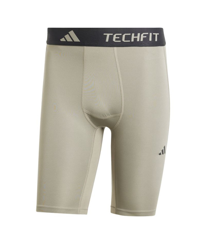 Mallas de Fitness adidas Techfit Compression Training Short Hombre Gris
