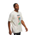 Camiseta de Baloncesto adidas Worldwide Hoops All Over Print Hombre Blanco Roto